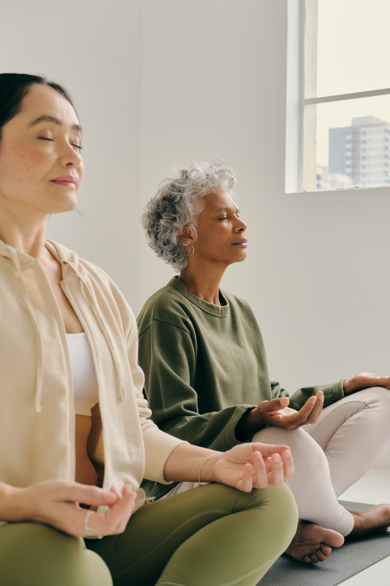 Mindfulness Practices Women Meditating